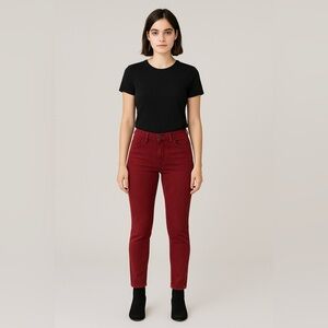 Big Star Alex Skinny Jeans Maroon Red 27” Waist